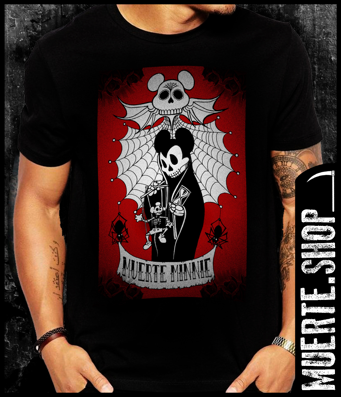 Черна тениска MINNIE MUERTE Черна тениска MINNIE MUERTE